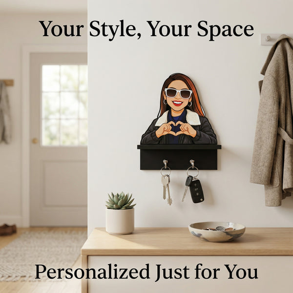 Personalized Key Holder (Caricature)